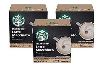 Starbucks Coffee by Nescafe Dolce Gusto, Latte Macchiato, Coffee Pods, 12 Capsules
