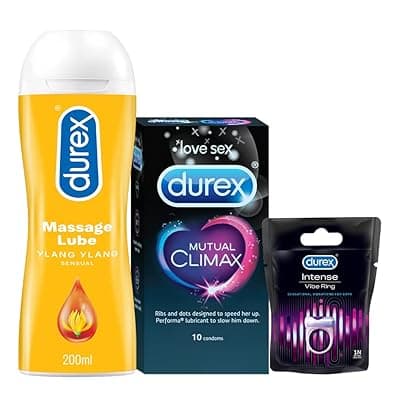 Durex Pleasure Pack(Condom,Lubricant And Vibe Ring)