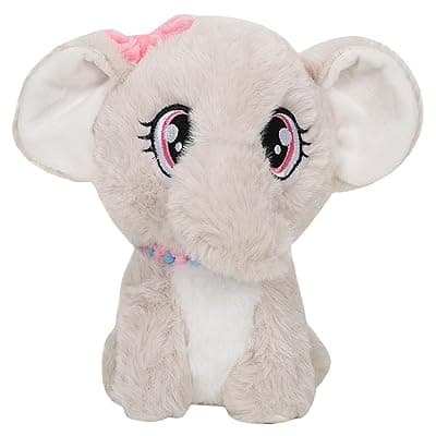 STRIDERS Elephant Plush Soft Toy Baby 8" | Cute Stuffed Animal for Kids | Huggable Cuddly Elephant for Girls &amp; Boys | Soft Plush for Playtime Fun
