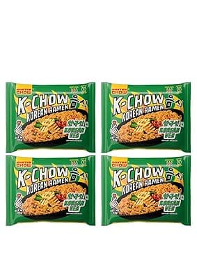 MasterChow K-Chow Korean Ramen Veg | Pack of 4 | 92g Each