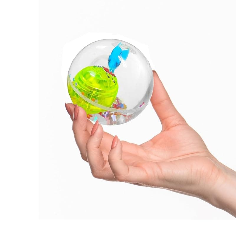 VGRASSP LED Light Up Bouncy Ball Toy for Kids and Toddlers - 2.5 Inch Diameter Blinking Colorful Light When Bounced on Solid Surface - Return Gift - Color and Design As Per Stock (Pack of 1)