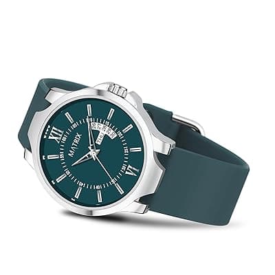 Matrix Antique 2.0 Day &amp; Date Softest Silicone Strap Analog Watch for Men &amp; Boys