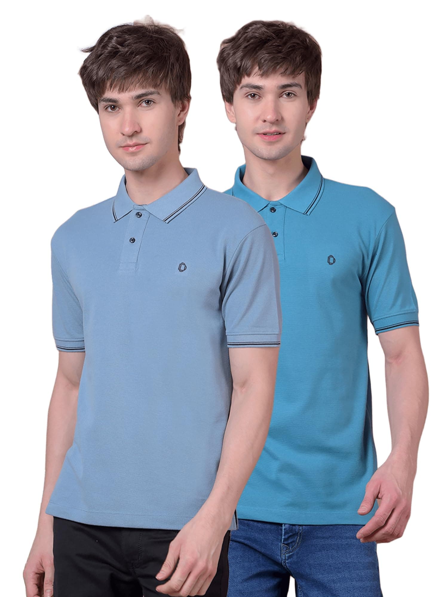 Dollar Pack of 2 Men's Cotton Polo T-Shirt with Classic Collar