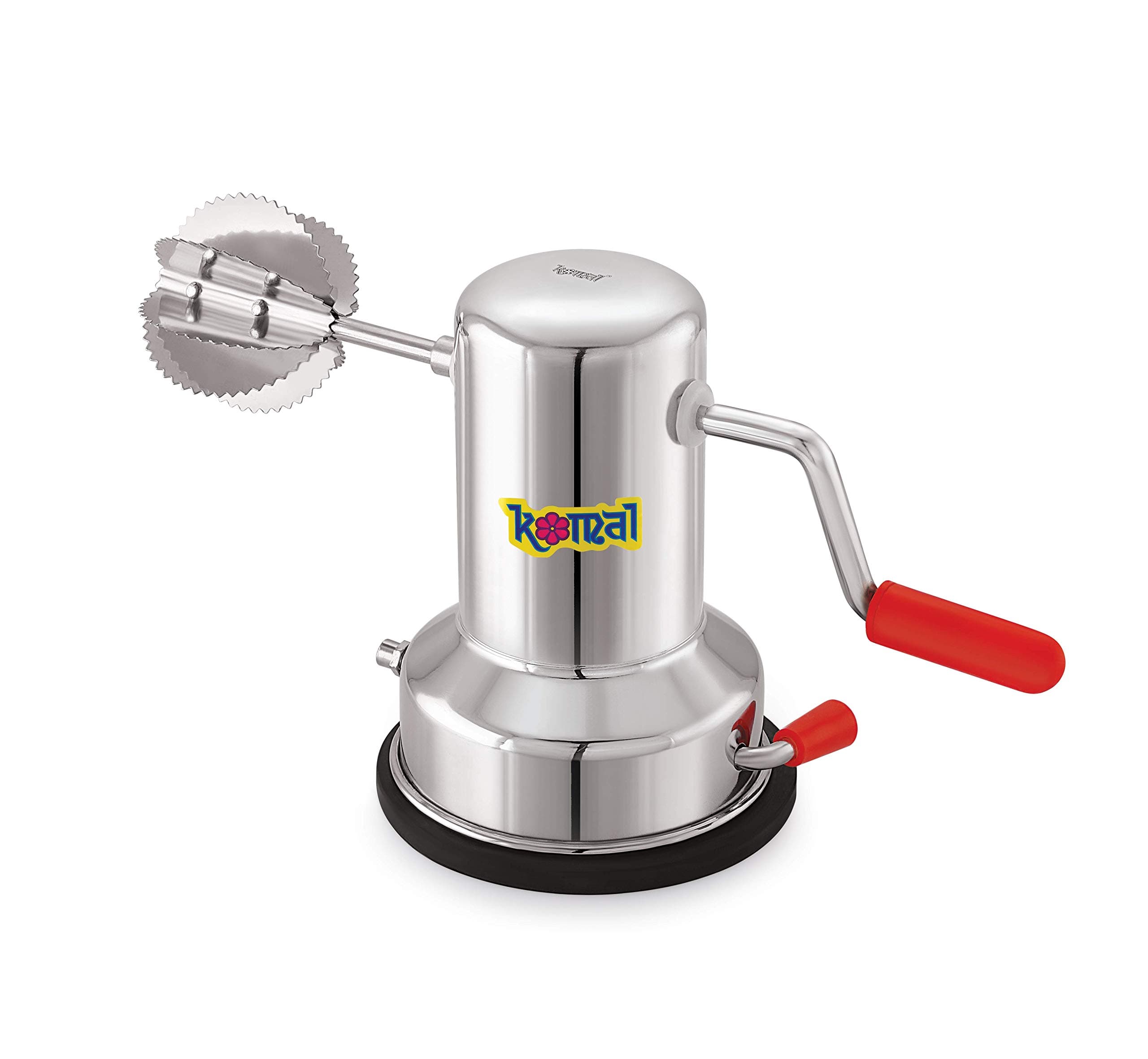 Komal Stainless Steel Coconut Scrapper with Vaccum Base,Silver