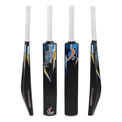 Fitness Mantra® Heavy Plastic Tennis Cricket Bat for Men, Women &amp; Children | Lightweight| Full Size| 34" X 4.5"| Hard Plastic Bat| 1 Piece|