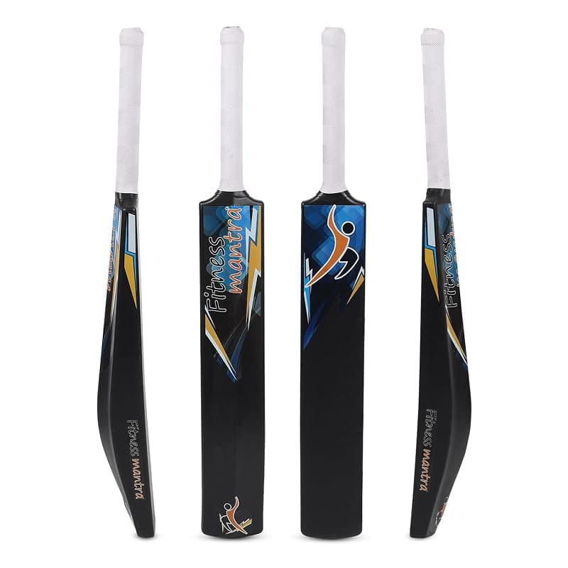 Fitness Mantra® Heavy Plastic Tennis Cricket Bat for Men, Women &amp; Children | Lightweight| Full Size| 34" X 4.5"| Hard Plastic Bat| 1 Piece|