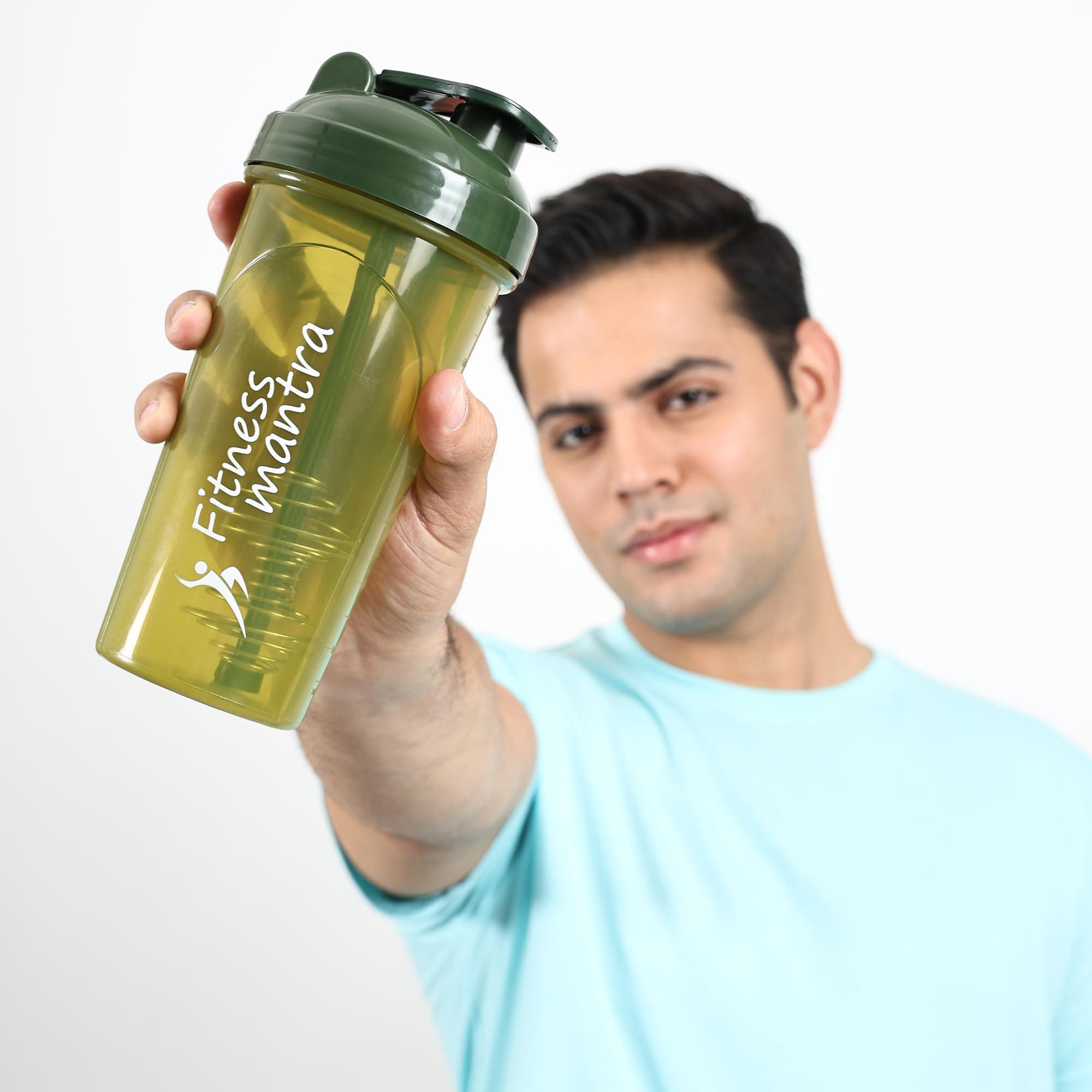Fitness Mantra® 700ml Classic Shaker Bottle for Men & Women [Capacity 700 ml (Army, 700ml)