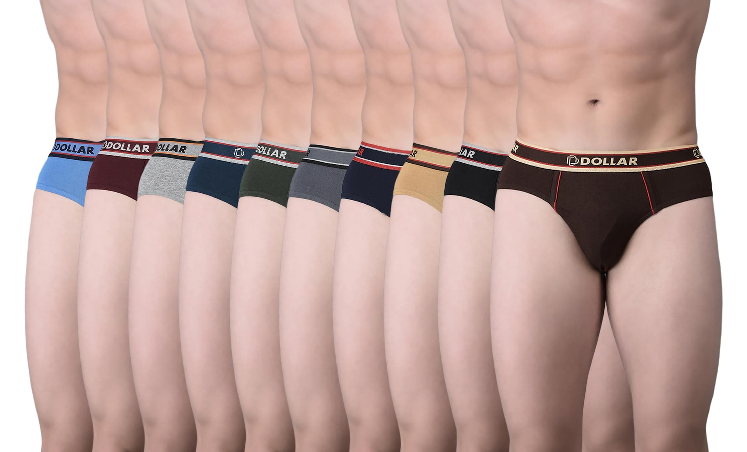 Dollar Bigboss Men's Solid Cotton Brief (Colour May Vary)