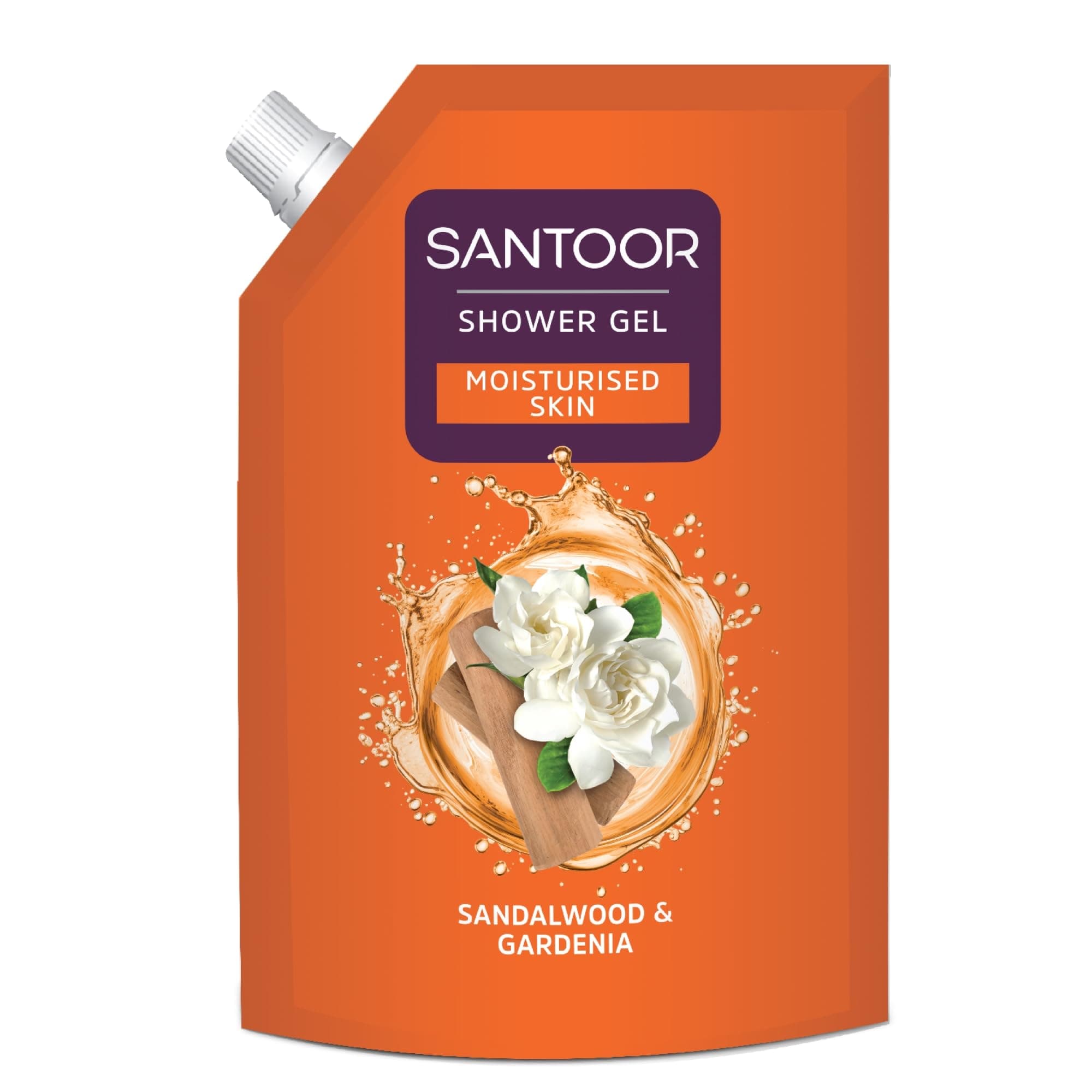 SANTOOR SHOWER GEL SANDALWOOD & GARDENIA 400ml