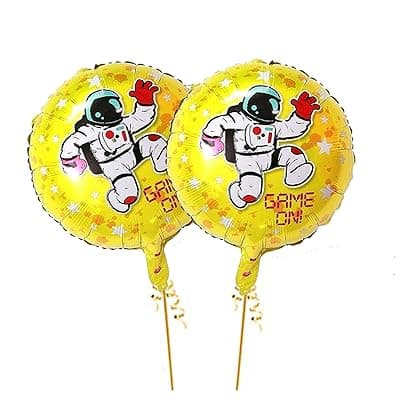 AMFIN® (Pack of 2) 17 Inch Happy Birthday Round Foil Balloons/Happy Birthday Balloons for Decoration/Birthday Theme Party Decorations