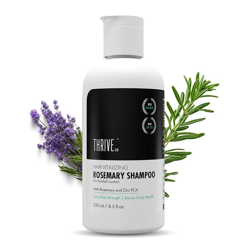 ThriveCo Rosemary Hair Shampoo for Hair Growth|Controls Hair Fall&amp;Boosts Volume|With Pea Peptide,Caffeine,Rice Water,Hyaluronic Acid&amp;Hyaplex |Strengthens Roots|Sulphate&amp;Paraben Free|For Unisex 250 ML