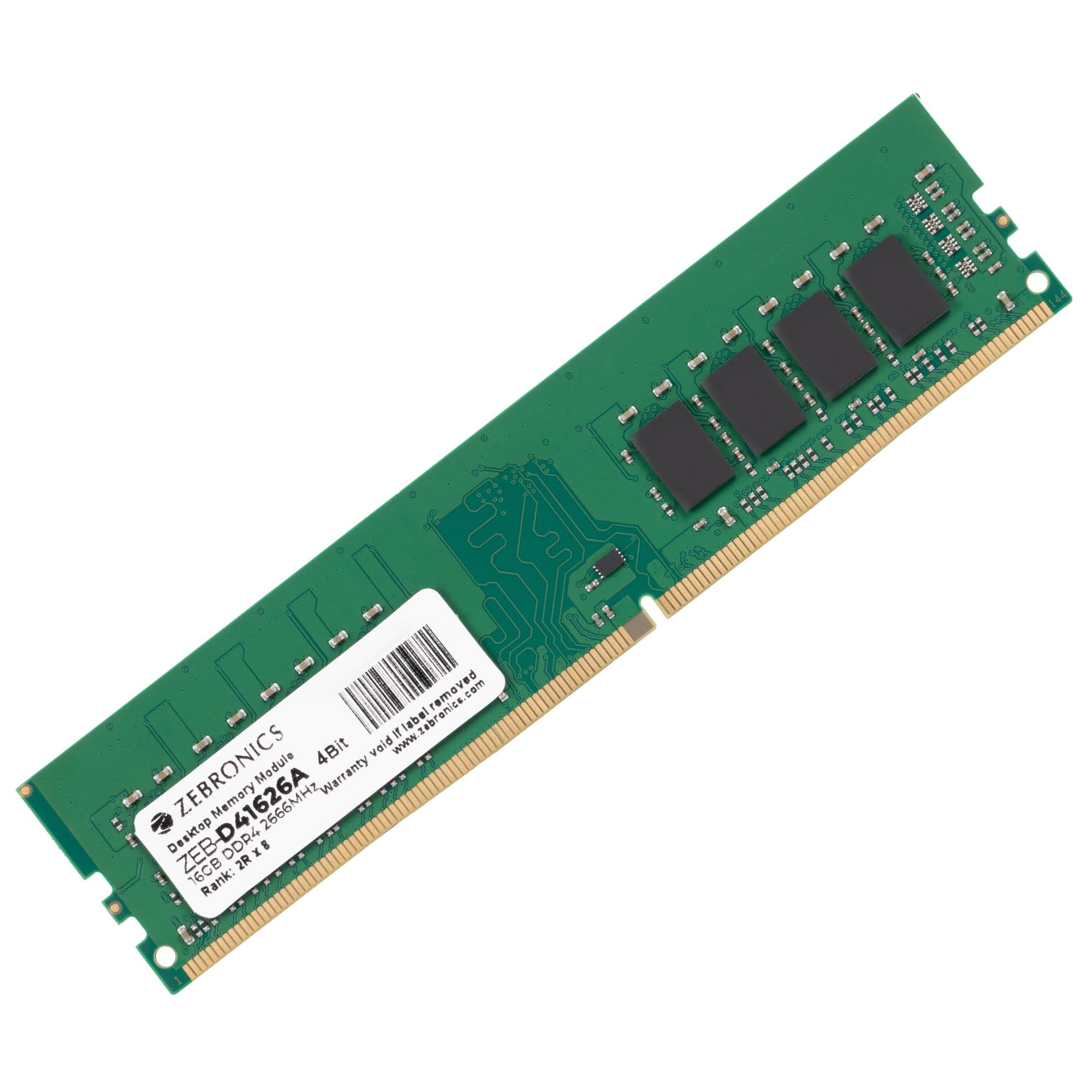 Zebronics 16GB DDR4 RAM for PC, 2666MHz, 4bit Architecture, Low Power Consumption, High Stability Performance (D41626A)