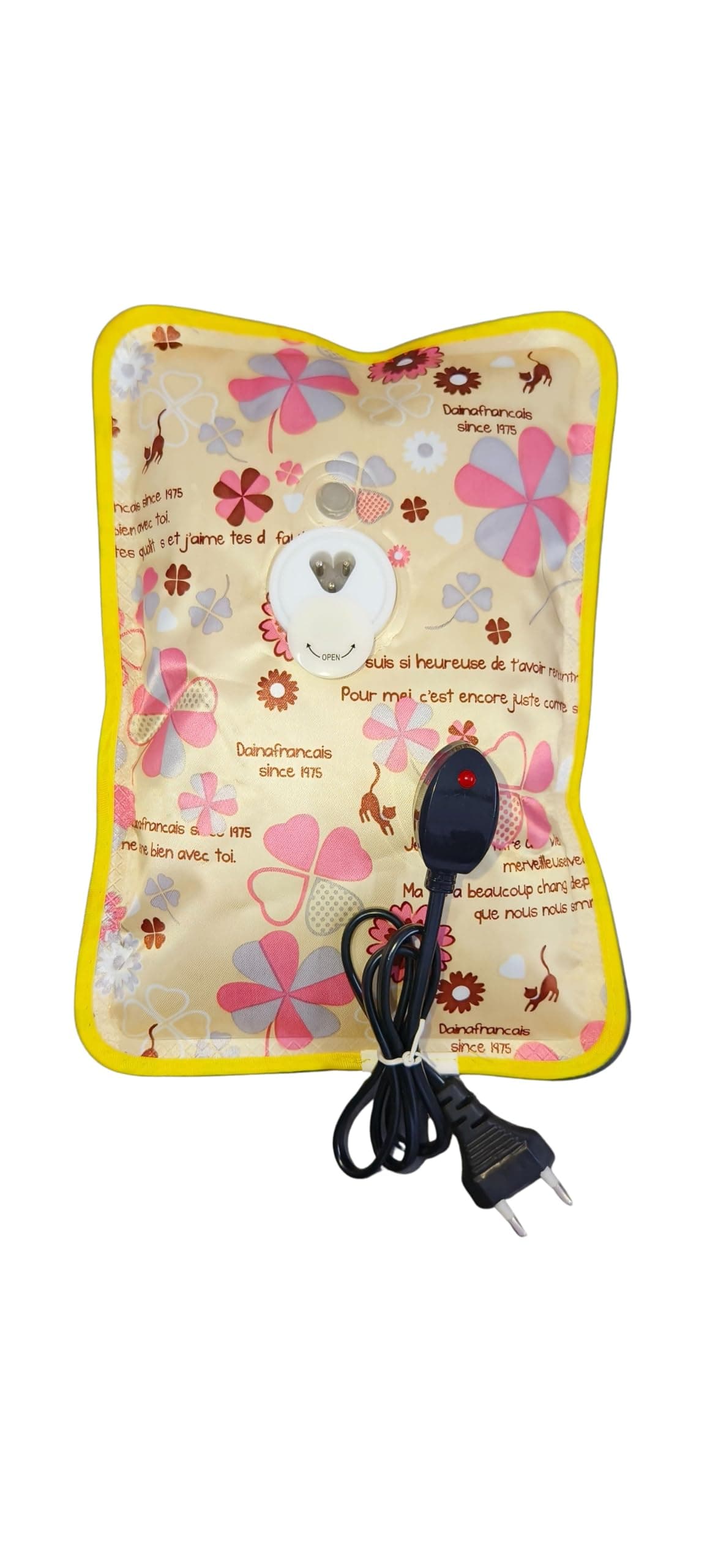 FIND STUFF Electric Hot Water Bag for Pain Relief – Soft and Durable Heat Pouch for Cramps, Back Pain, Muscle Aches & Winter Comfort | Easy to Use, Portable & Reusable (Multicolour)