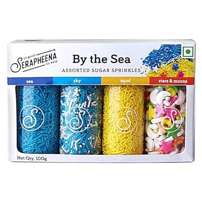 Serapheena Sugar Sprinkles - by The Sea, 100g | Cakes and Cupcakes Decoration Kit