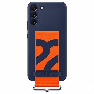 Samsung Official S22+ Silicone Cover with Strap Navy