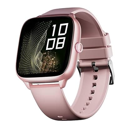 Boat Storm Verge, 1.72" (4.4 cm) Unisex Design, AuraVue Display with 20% Higher Brightness, Premium Metal Body, 80+ Sports Mode, Bluetooth Calling, Smart Watch for Men &amp; Women (Cherry Blossom)
