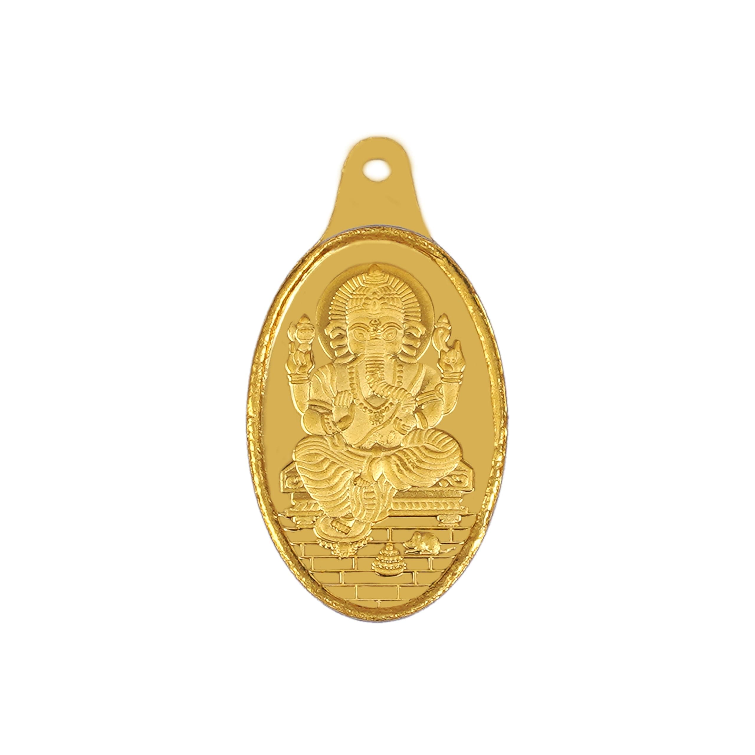 Bangalore Refinery 24k (999) Gold Coin Pendants 1gm