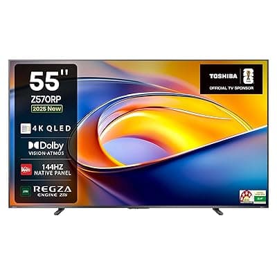TOSHIBA 139 cm (55 inches) Z570RP Series 4K Ultra HD Smart QLED TV 55Z570RP