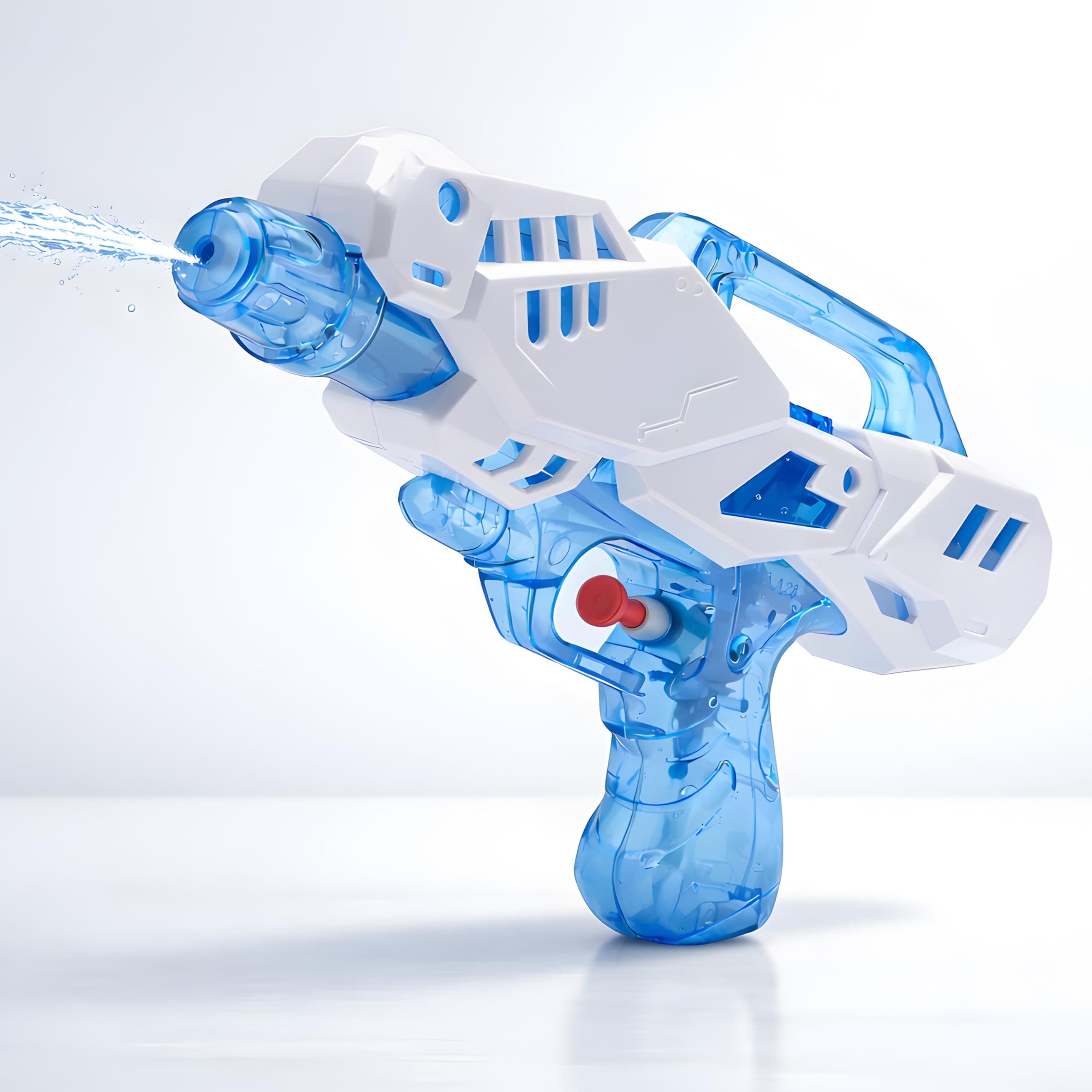 Toyshine 100ml Futuristic Water Gun Toy for Kids | Powerful Pichkari with Trigger Action | Lightweight Water Blaster for Holi, Pool & Outdoor Summer Fun