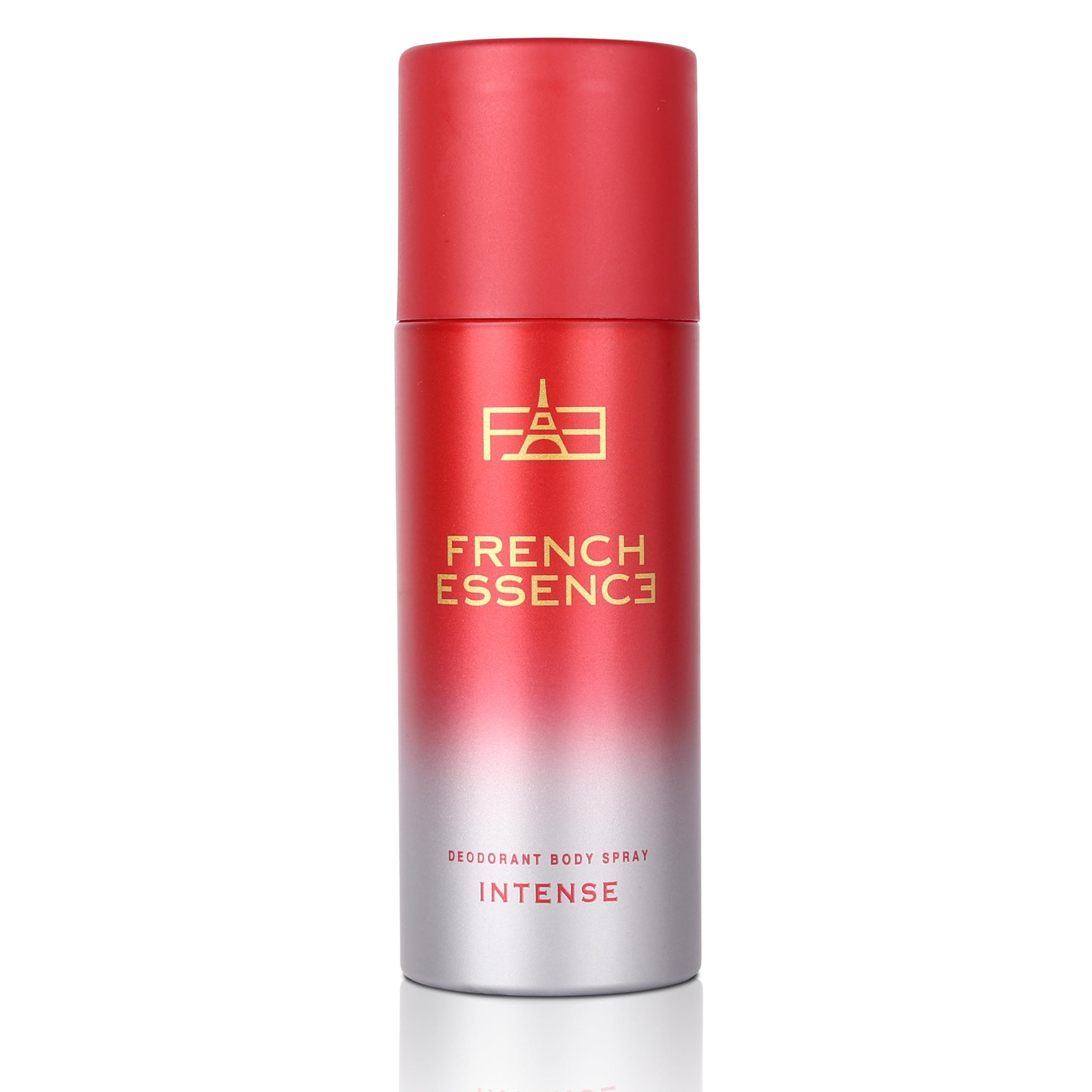 French Essence Intense | Deodorant for Men | Body Spray | Long Lasting Scent 150ml Each - Pack of 1