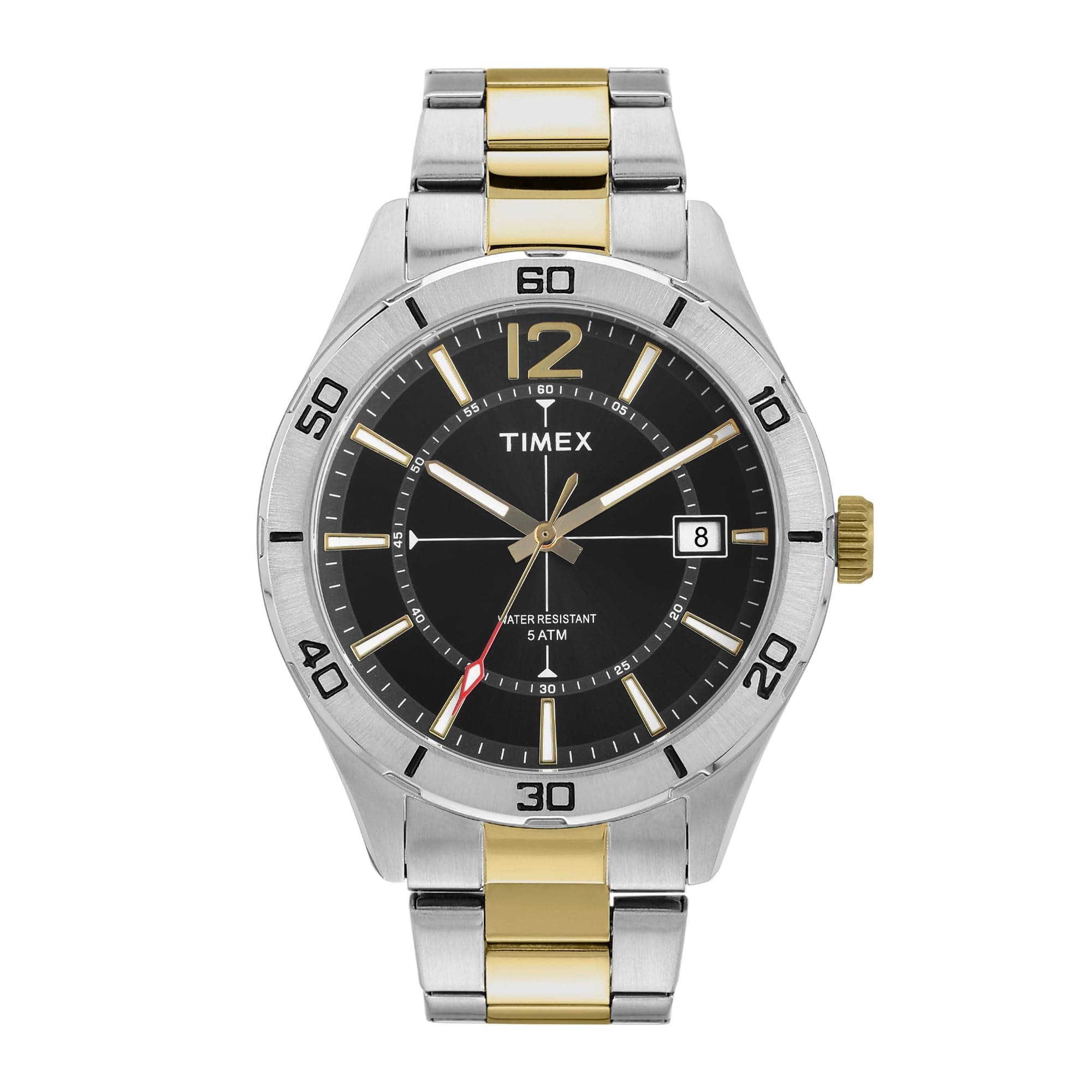 TIMEX Analog Watch for Men Available in Black, Champagne Dial & Multicolor Stainless Steel Bracelet Band - Water Resistant Wrist Watches