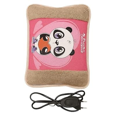 Antil's Soft Velvet Electric Rechargeable hot Water Heating Bag/Hot Bottle Pouch Pad with Auto Cut for Pain Relief and Body Warming (Multi-Color)