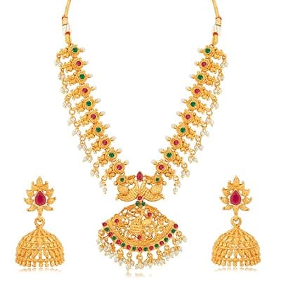 Sukkhi Traditional Gold Plated Necklace Set for Women