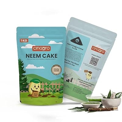 Cinagro Neem Cake Powder (1 Kg) 100% Organic, Biodegradable Soil Enhancer for Healthy Plants, Rich in Nitrogen, Phosphorus & Potassium, Natural Pest Repellent, Improves Soil Texture & Boosts Growth