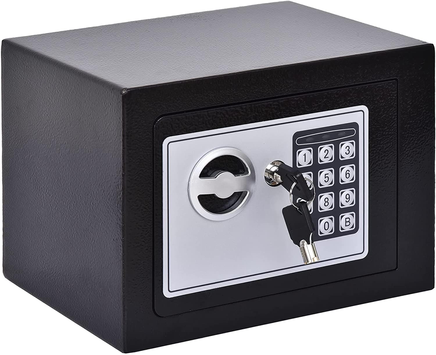 Heavy-Duty Electronic Digital Safe Box with Keypad Lock & Biometric Lock and Emergency Key – Steel Security Locker for Home, Office & Jewelry Storage Deposit Box