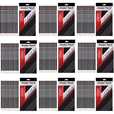Corslet 108 Pcs Drawing Pencil Set of 12 Pcs with Pack of 9 Pcs Art Supplies for Artist Sketch Shading Graphite Pencils Set for Kids Drawing Kit for Beginners Professional Drawing Sketching &amp; Shading