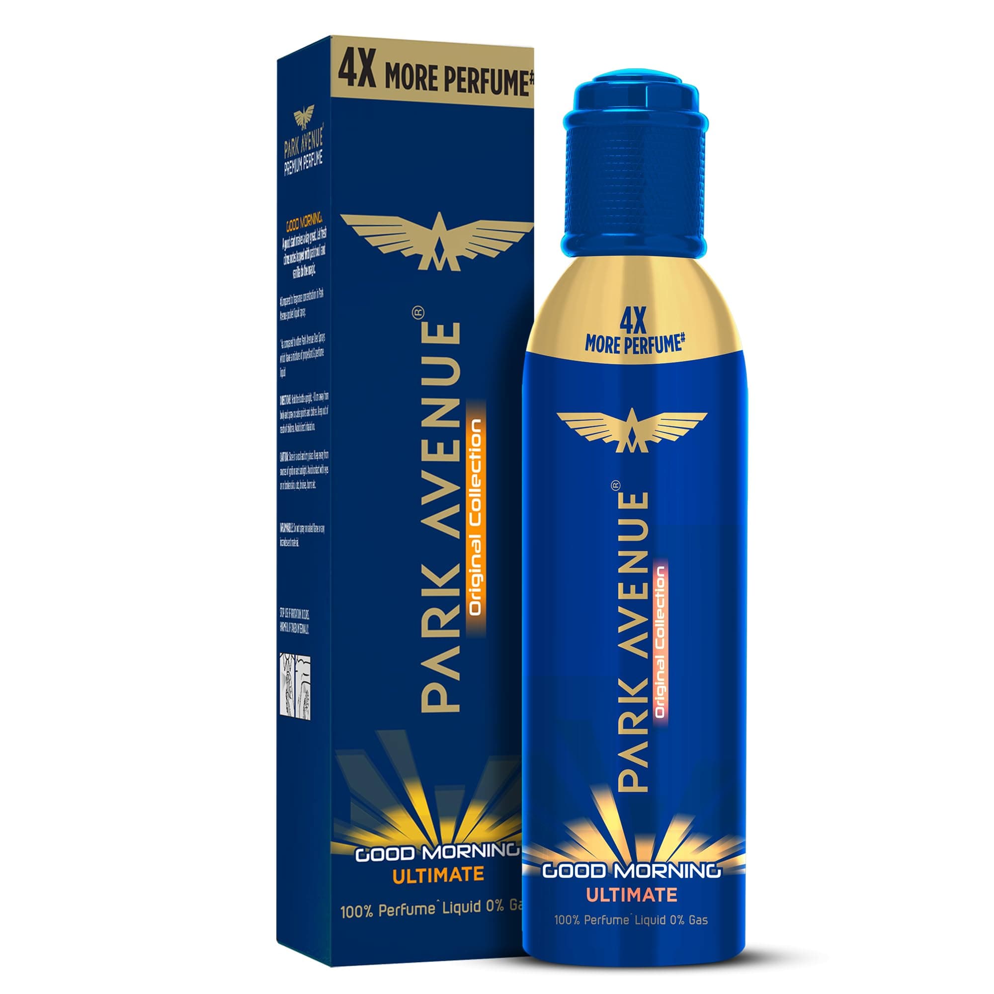 Park Avenue Good Morning Ultimate NO GAS Premium Perfume for Men Fresh Long Lasting Fragrance, 130 ml