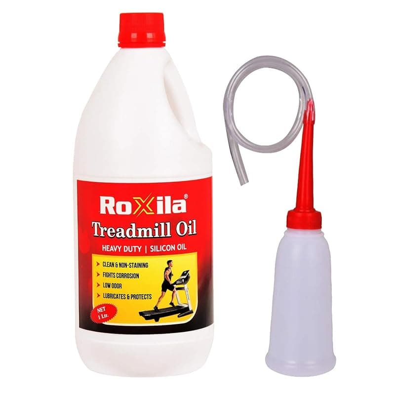 Pure Silicone Treadmill Lubricant Oil 1 Litre | High Viscosity Belt Lubricant with Easy Dispenser | Reduces Noise &amp; Friction | Extends Motor &amp; Belt Life | Compatible with All Treadmills