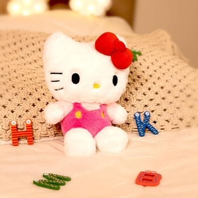 Mirada Official Sanrio Hello Kitty Soft Toy – 20cm | White Plush Stuffed Character for Kids & Girls | Licensed Super Soft Cuddly Toy | Perfect Birthday for Hello Kitty Fans