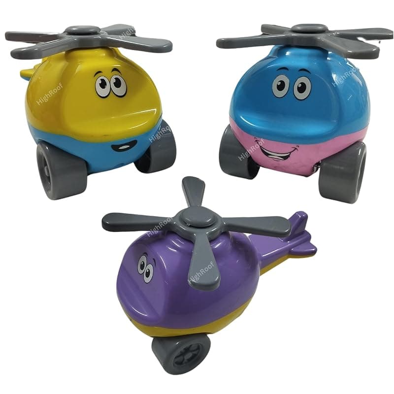 Unbreakable Helicopter Strong and Durable Vehicle Ideal Gift for Kids (Color May Vary, Pack of 1 Pcs)