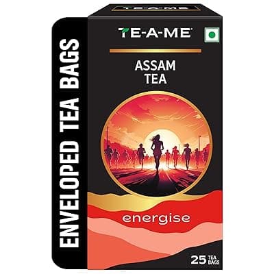 TE-A-ME Energise Assam Tea - 25 Teabags | Tea Bags