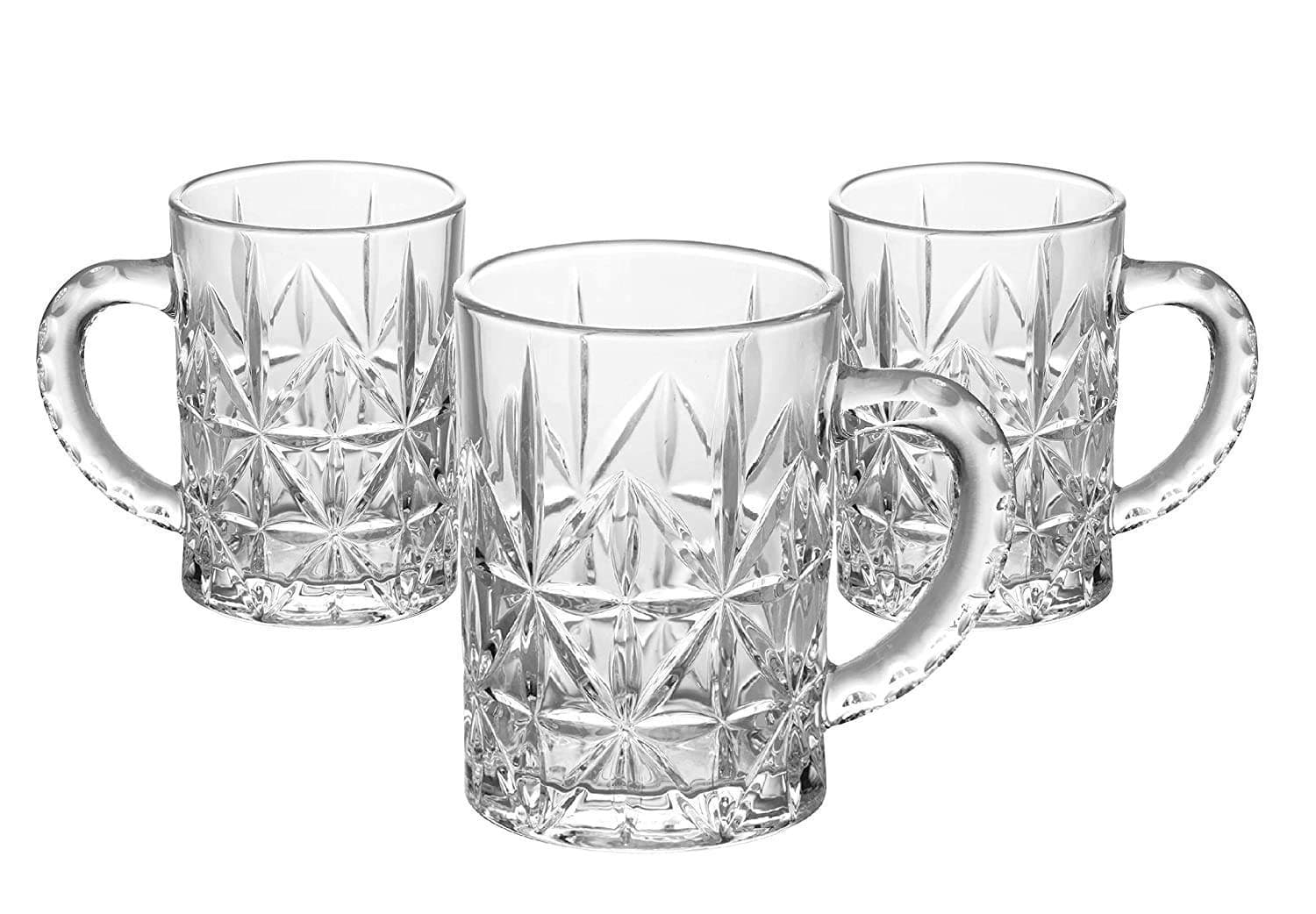 TIENER Italian Premium Glass Beer Mug | Pack of 1, 420ml | Beer Glasses Serve Ales and Lagers, Freezer Beer Mugs for Birthdays, Housewarming Parties (1, Design Beer Mug 420ML)