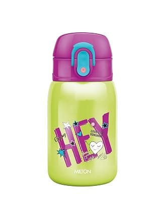 Milton Jolly 275 Thermosteel Sipper Water Bottle for Kids, 230 ml, Green