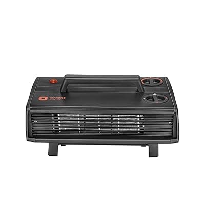 Orient Electric Heat Convector Compact Heater | 2000W with two heat settings | Quick Heating with two fans | Neon Indicator| 2-year warranty by Orient | Black
