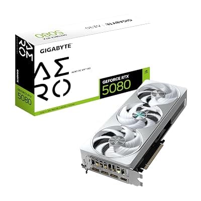 GIGABYTE GV-N5080AERO OC-16GD | GeForce RTX 5080 AERO OC 16GB GDDR7 Graphics Card