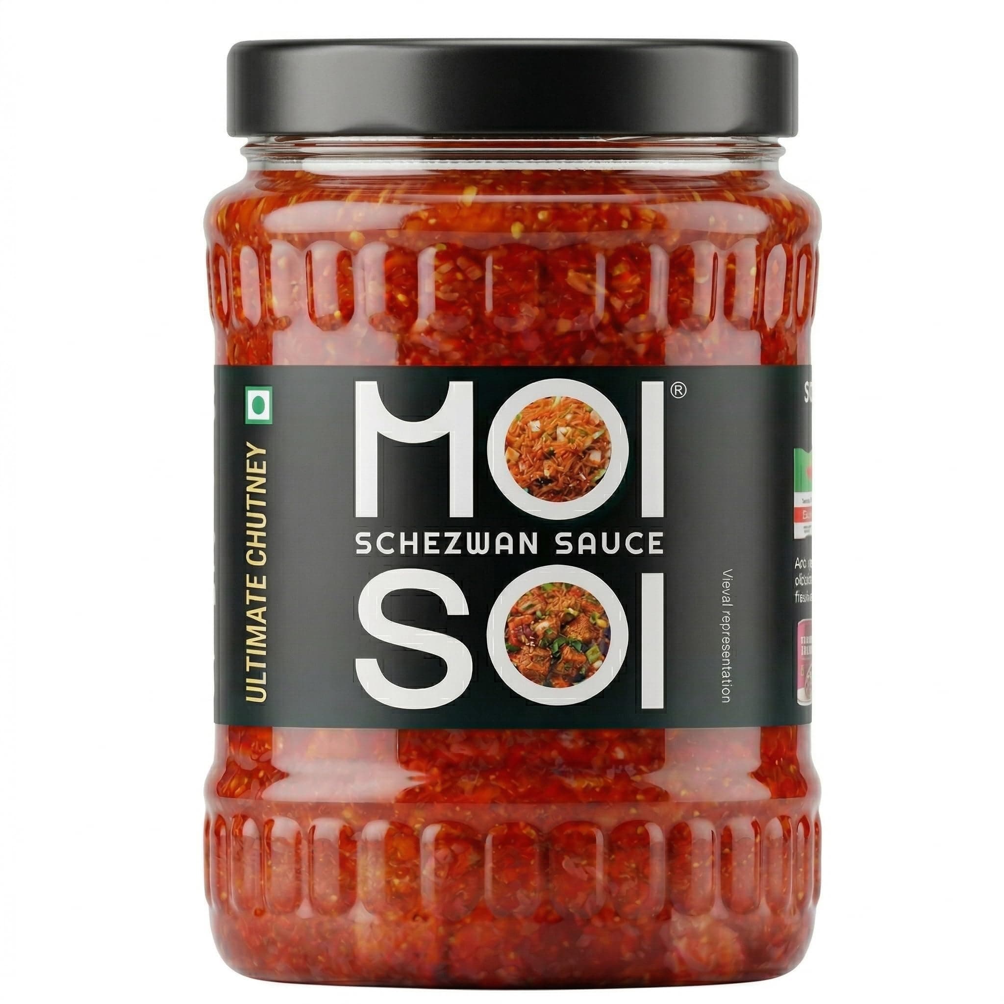 MOI SOI® Schezwan Sauce 575gms glass bottle