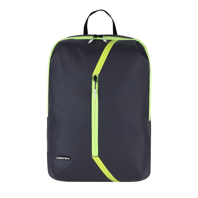 Gear Lite 15L Small Water Resistant Casual Standard 3 Compartment Backpack/School Bag/Hiking Daypack For Men/Women, Grey-fl. Green