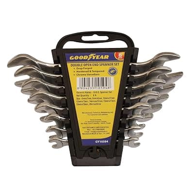 Goodyear 8 PCS DOUBLE OPEN END SPANNER SET