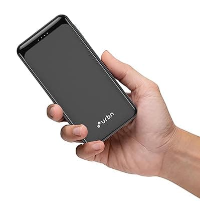 URBN Power Bank 20000mAh Fast Charging | 22.5W Super Fast Power Delivery (PD) Portable Charger | Triple Output | USB Type C Input &amp; Output | Pass Through Charging | (Black)