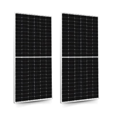 Anchor by Panasonic 550Watt Solar Panel, Non DCR Mono Facial Half Cut 144 Cells, Mono-PERC Solar Module, 10BB, 25 Years Linear Performance Warranty (Pack of 2)