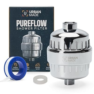 Hard water softener for Home water softener for bathroom Shower Device Improves Hair &amp; Skin Condition 15 Stage hard water filter for Shower tap water filter &amp; Chlorine Removal Device