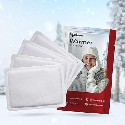 Lifelong Hand Warmers | Air-Activated Heat Packs for Men &amp; Women | Instant Travel Warmer for Winters | Heat-Patches for Camping, Trekking &amp; Holidays | Long-Lasting Winter Essentials (Pack of 4)