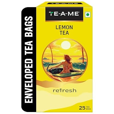 TE-A-ME Lemon Tea - Tea Bags 25 pcs | Lemon Tea Bags 25 Pieces | Lemon Teabags | Christmas Gift | New Year Gift