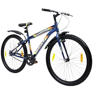 BUKE Adventure 27.5T: Glossy Blue MTB, Rigid Frame and V' Brake