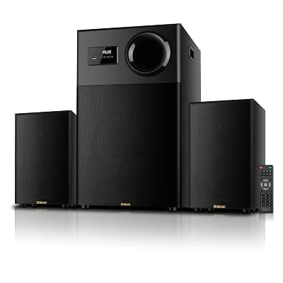 OBAGE Ultra Ultimate 2.1 Home Theatre System | 350W Peak Output | Powered Non-Pressed Subwoofer | Bluetooth 5.3, HDMI ARC, Optical in, USB | Deep Bass Surround Sound for TV, Music &amp; Movies