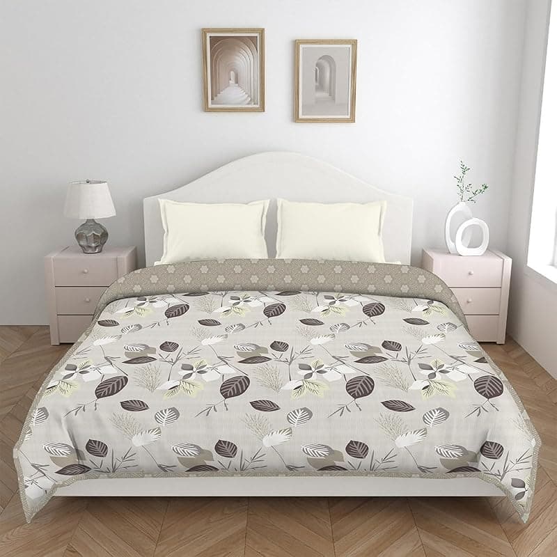 amazon basics Polyester EW Dohar | Double Bed | Highly Breathable | (Light Beige) (220 x 240 CMS)